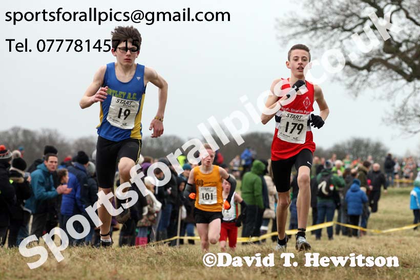 Boys under-13s, 2018 Northern Cross Country Champs., Harewood House, Leeds. Photo: David T. Hewitson/Sports for All Pics
